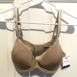 NWT Calvin Klein nude underwire bra, 36C